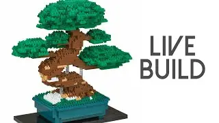 Nanoblock Bonsai Pine Deluxe Edition LIVE BUILD!