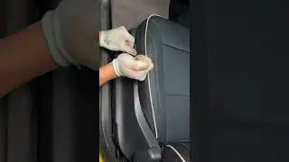 EKR custom black seat cover for VW Polo  #ekr #ekrleather #ekrcover #ekrcaraccessories #ekrseatcover