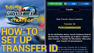 How to Set Up Transfer ID in Pokemon Duel *IMPORTANT*