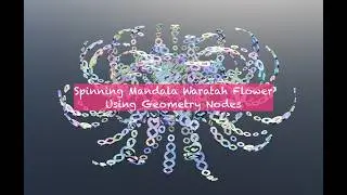 BSLIVE: Разбор вращающейся мандалы Waratah #geometrynodes