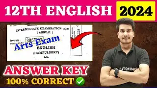 12th English Answer Key 2024 | English Arts Class 12 Objective Answer Solution 2024 | Education Baba