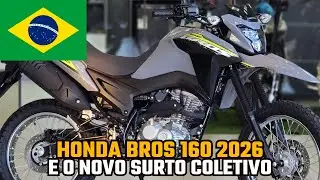 🚨SURTO COLETIVO NA HONDA BROS 160 2026 - VEJA SÓ!!!