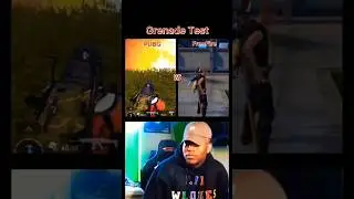 PUBG vs Free Fire|| Grenade Test😂|| #gaming #comparison #comedy #funny #viral