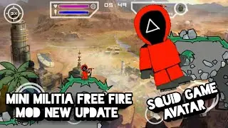 Mini Militia Free Fire Mod || Squid Game In Mini Militia || New Update || v4.2.8