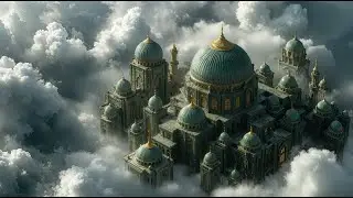 Emerald Persian Sky Palace | ASMR AI Architecture | Luxury Mansion Tour