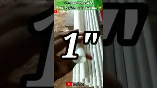 Conduct pipe size ℹ️ for beginner electrician ⚡#shorts