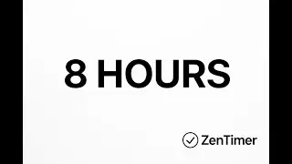 8 Hour Timer &ndash; Study With Me | No Music | white Screen