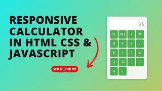 Create a Responsive Calculator in HTML CSS & JavaScript | Coding League