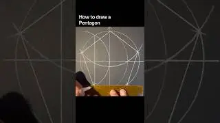 How to draw a Pentagon the quick and easy method.