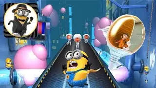 Despicable me Minion rush BOSS FIGHTS Vampire minion vs Vector BUBBLE GUM INVASION gameplay android