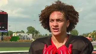 DeKalb senior wide receiver/defensive back Xavier Bell practice interview 8/12/2025