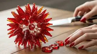 Glass Fruit ASMR Cutting Sounds &ndash; Stress Relief No Music Relaxing Video