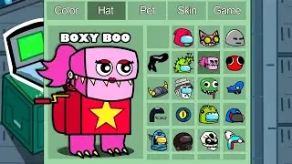 Boxy Boo (Project Playtime) in Among Us ◉ funny animation - 1000 iQ impostor