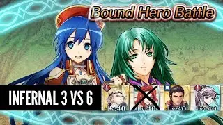 [Fire Emblem Heroes] Cecilia and Lilina Bound Hero Battle Infernal (3 vs 6)