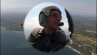 Spitfire flight from Biggin Hill to White Cliffs of Dover with Tony Kilby