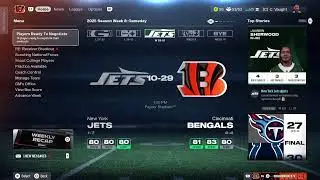 BALLER SIM LEAGUE WEEK 8  JETS @ BENGALS