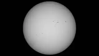 Солнце через телескоп Sky-Watcher Star Discovery AC90 SynScan GOTO, 3 июля 2024 года, 10:04.