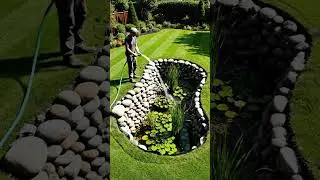 Zen Garden Transformation: Dirt Corner to Koi Pond #beforeandafter