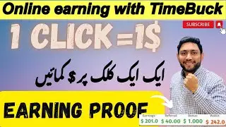 Online earning in Pakistan | Earn Money online with Time Bucks | Earn 1$ at One Click