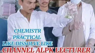 Like dissolve like principles experiment first year chemistry practical
