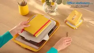 Leitz Cosy Letter Tray with Desk Organiser A4 - Warm Yellow Now at OfficeStationery.co.uk
