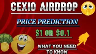 Cexio Airdrop: CEXY TOKEN PRICE PREDICTION BEFORE LAUNCH /LISTING 
