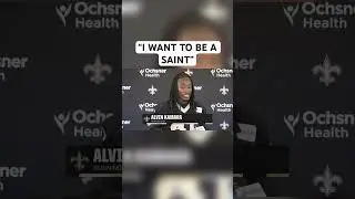 Alvin Kamara: I&rsquo;ve said it before, I want to be a Saint. I want to retire here.&rdquo;