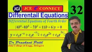 Differential Equation of Fourth order || (𝟒𝑫^𝟒−𝟖𝑫^𝟑−𝟕𝑫^𝟐+𝟏𝟏𝑫+𝟔)𝒚 =𝟎 || Dr Prashant Patil