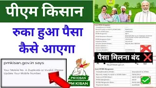 पीएम किसान सम्मान निधि योजना Your Mobile No is Duplicate or Invalid Please Update Your Mobile Number