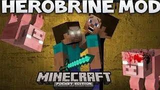 HEROBRINE MOD - MINECRAFT PE 0.11.1 - DOWNLOAD