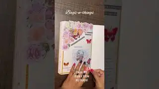 Journal ideas  |   Flower 🌸 & Bird 🐦 theme journal  |   #asmr   #asmrjournal