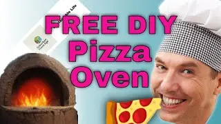 Build a GIGANTIC DIY Earthen Pizza Oven - Cheap | Free!  Outdoor Cooking