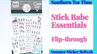 STICK BABE ESSENTIALS | Sticker Book Flip Through | Happy Planner | Summer Sticker Refresh 2020