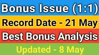 Bonus Share Announced ( 1:1 Ratio )| Ex & Record Date | May Best Bonus | Best Bonus Analysis | Hindi