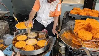 Sindhi Style Ghevar Jalebi | Holi Special Sweet | Indian Street Food