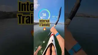 Interval Training Kayak🔥 1 min x 30 seconds #waykvlogs #kayaksprint