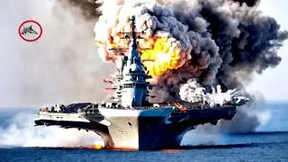 Ukrainian F-16 missile hits Russian aircraft carrier! Which carries 500 of the most expensive jets