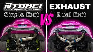 TOMEI EXHAUST Sound Clips! (GR86/BRZ) | Single VS Dual Titanium GR86 Catback Exhuast