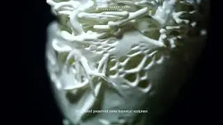 3D Printed Organic Sculpture with Moss by TerraLiving