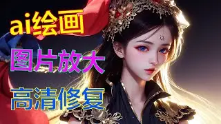 【ai绘画】超实用功能 各种放大算法效果对比 拯救超分辨率图片