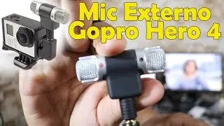 Teste de Microfone Externo na GoPro Hero 4 - SJ5000 - Canon SL2 - Gravador Zoom H1