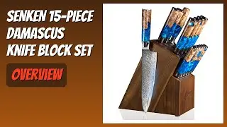 REVIEW (2025): SENKEN 15-Piece Damascus Knife Block Set. Features