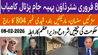 8 February PTi Protest Lockdown | PTi 8 February Lockdown In Pakistan | Government On Back Foot |