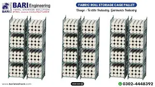 Fabric Roll Cage Pallet in Pakistan | #cagepallet #industrialcagepallet #steelcage
