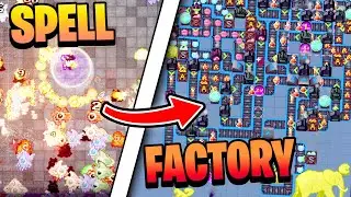 I Built a BROKEN Spell Factory That AUTOKILLS EVERYTHING!