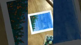 Easy & Relaxing Miniature Landscape Painting for Beginners! 🎨 | Newage Sketchbook