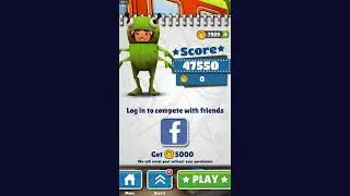 Subway Surfers. Стрим 40. Полностью прошли оригинальную версию игры. Пробуем No Coin Challenge