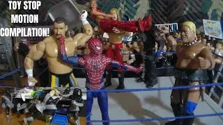 WWE, полный экшена, OMG, покадровая анимация, подборка игрушек! Игрушки WWE Человек-паук, Черепаш...