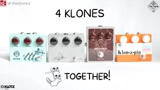 Ultimate 4 Klon Clone Stacking + Comparison! | RYRA Haggtronix INCK FX Selltronics  | Guitar & Bass