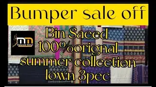 BinSaeed Unstitched lawn 3Pc /Summer Collection 2022/#lawn22#Binsaeed